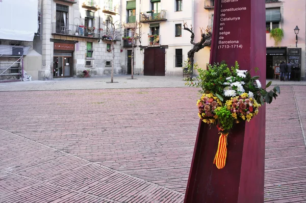 El Fossar de les Moreres w Barcelona, Hiszpania — Zdjęcie stockowe