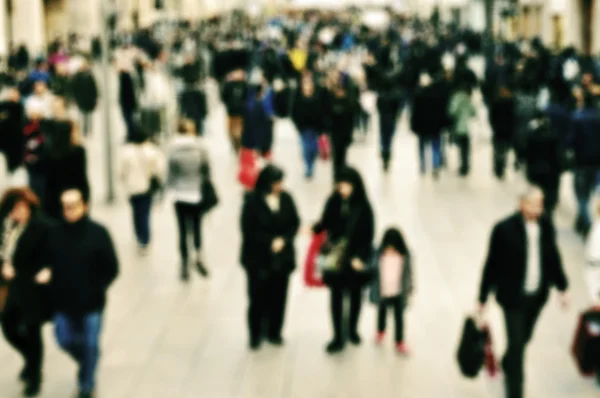 Defocused blur background of people walking — Stock Photo, Image