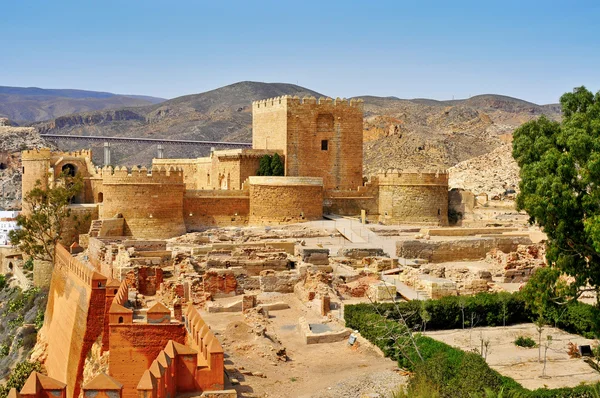 Alcazaba de Almeria, em Almeria — Fotografia de Stock