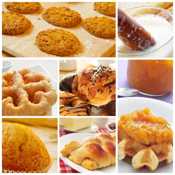 Pastries collage — Stock Photo, Image
