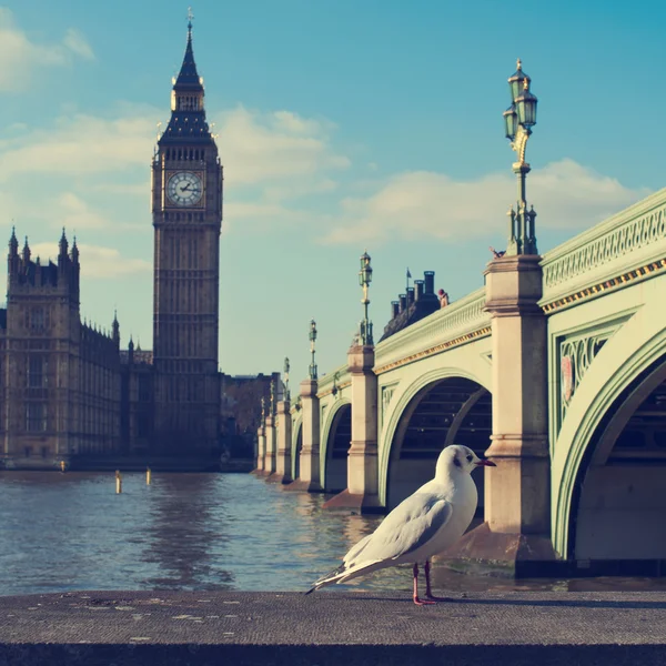 Themsen och Big Ben — Stockfoto