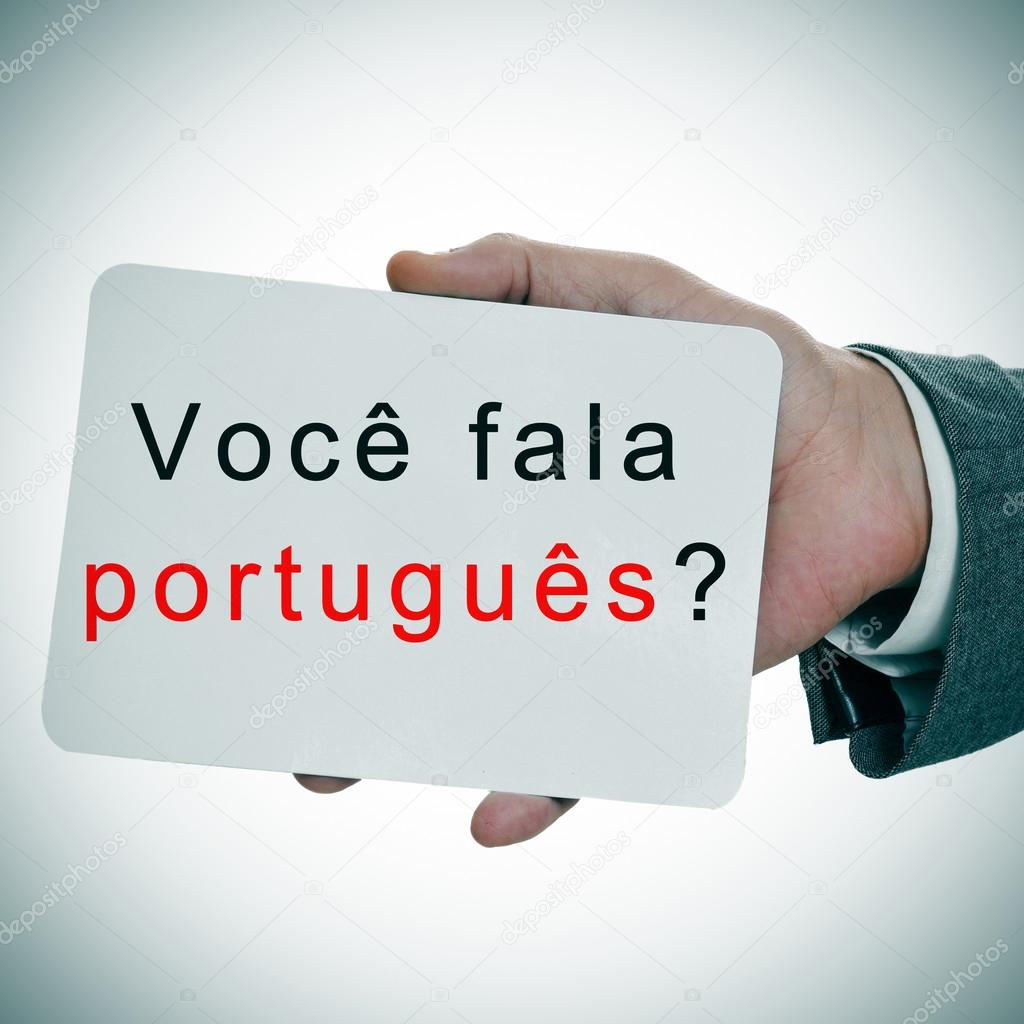 Voce fala portugues? do you speak portuguese written in portugue