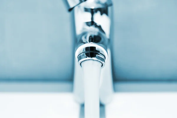 Water running from a faucet — Stock Photo, Image