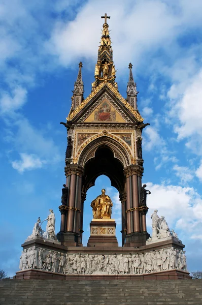 Albert Memorial w Londyn, Wielka Brytania — Zdjęcie stockowe