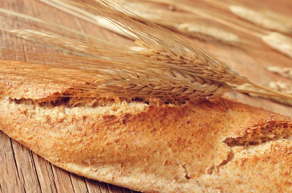 Teljes kiőrlésű baguette — Stock Fotó