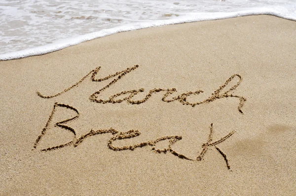 March break on the beach — Stock Photo, Image