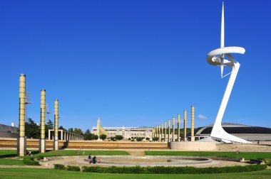 Olympic Park in Barcelona, Spain clipart