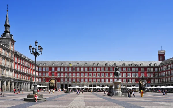 Plaza Mayor v Madridu, Španělsko — Stock fotografie