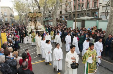 İyi Cuma alayı Barcelona, İspanya