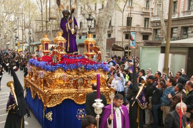 Good Friday Procession in Barcelona, Spain clipart