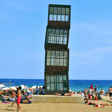Barceloneta beach Barcelona, İspanya