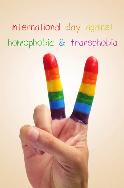 Internationale dag tegen homofobie en Transfobie — Stockfoto