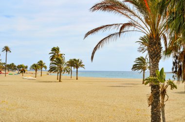 Main beach of Carboneras in the Cabo de Gata-Nijar Natural Park