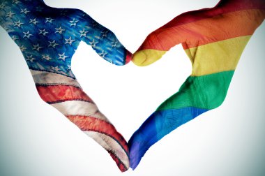 legalization of the same-sex marriage in the United States clipart