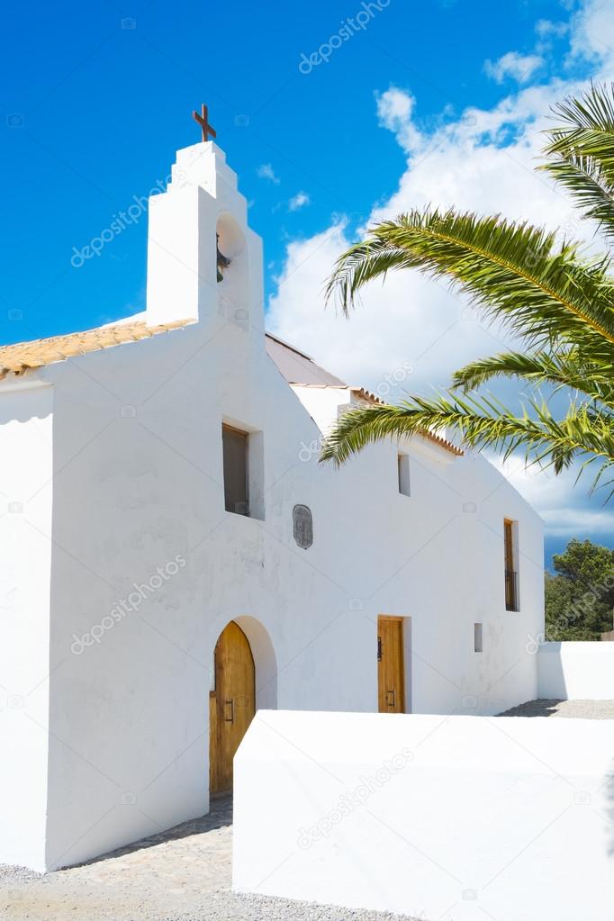 Sant Francesc des Estany Church, in Ibiza Island, Spain
