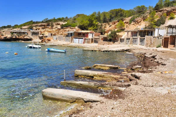 Cala Corral cove em Ibiza Island, Espanha — Fotografia de Stock