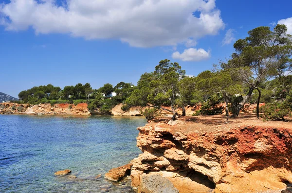 Nordostküste der Insel Ibiza, Spanien — Stockfoto