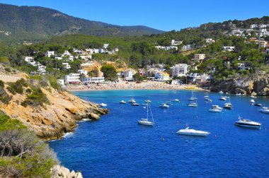 Sant Josep de Sa Talaia Cala Vedella plaj, Ibiza Adası, 