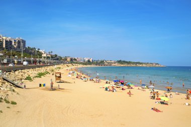mucize Beach'te tarragona, İspanya