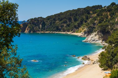 Cala Llorell koyları Tossa de Mar, İspanya
