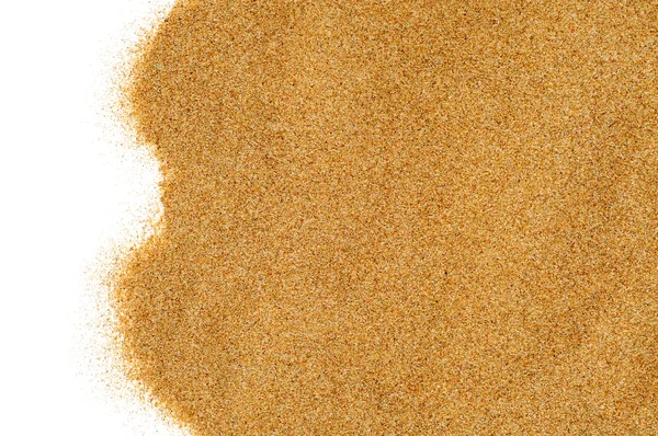 Sand auf weißem Hintergrund — Stockfoto