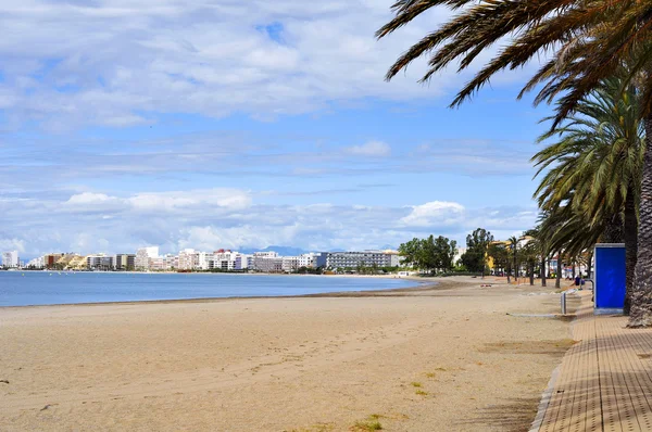 Platja Nova strand in Roses, Spanje — Stockfoto