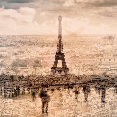 Paris farklı resimleri birden fazla pozlama