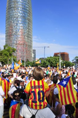 Catalonia bağımsızlığı için destek ralli