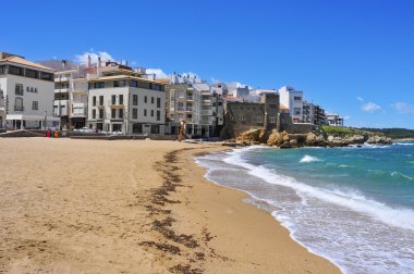 La Platja beach La Escala, İspanya