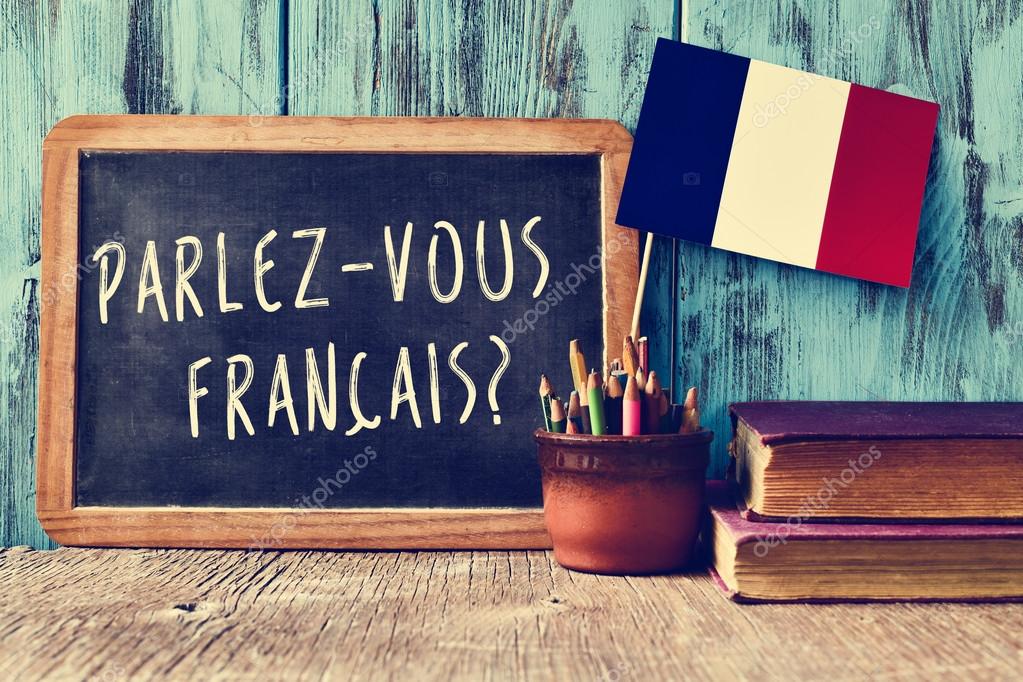 Question parlez-vous francais? do you speak french? — Stock Photo ...