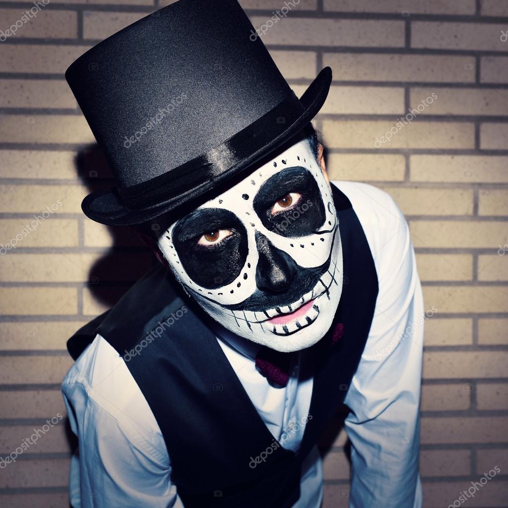 Man with calaveras makeup Stock Photo by ©nito103 85530878