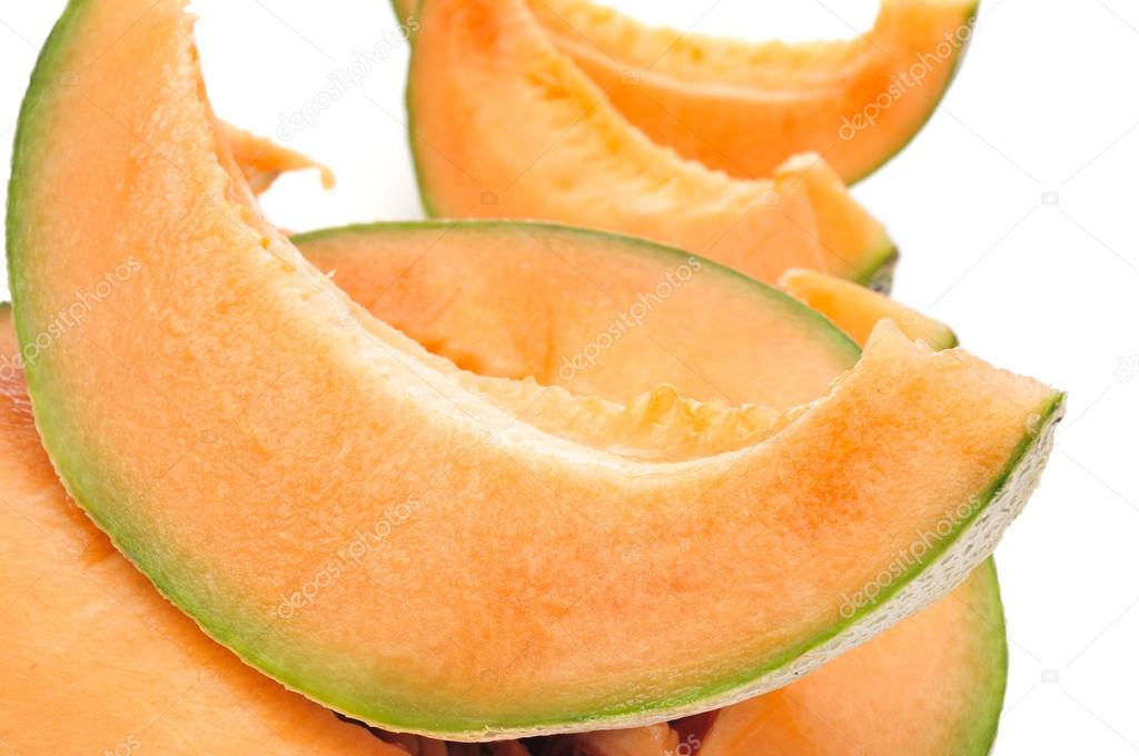 slices of Persian melon