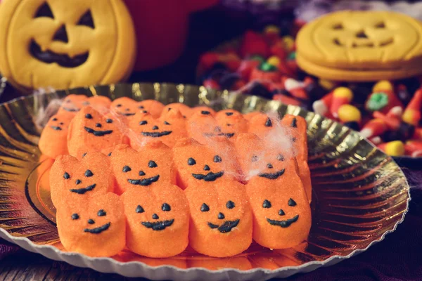 Halloween cukierki i ciasteczka — Zdjęcie stockowe