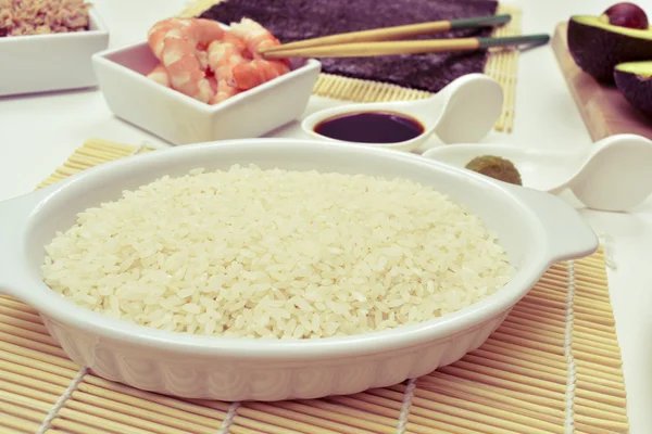Ingrediënten voor te bereiden van sushi — Stockfoto