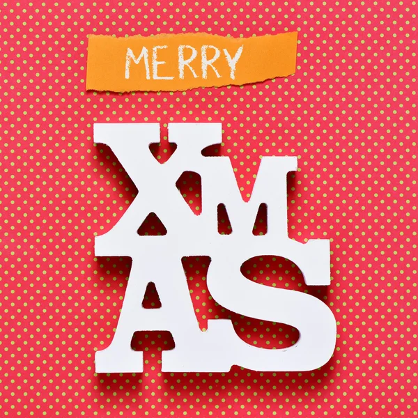 Text Veselé Vánoce — Stock fotografie