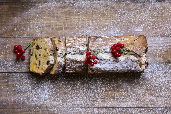 クリスマスの時にフルーツ ケーキ — ストック写真