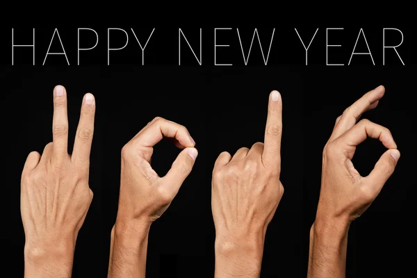 Text šťastný nový rok 2016 — Stock fotografie
