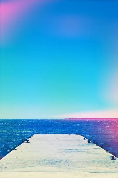 Akdeniz'de dock — Stok fotoğraf