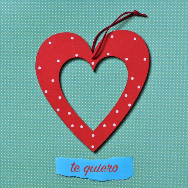 Te quiero, je t'aime en espagnol — Photo