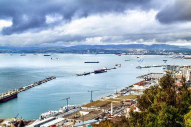 Cebelitarık Rock Cebelitarık üzerinden havadan görünümü