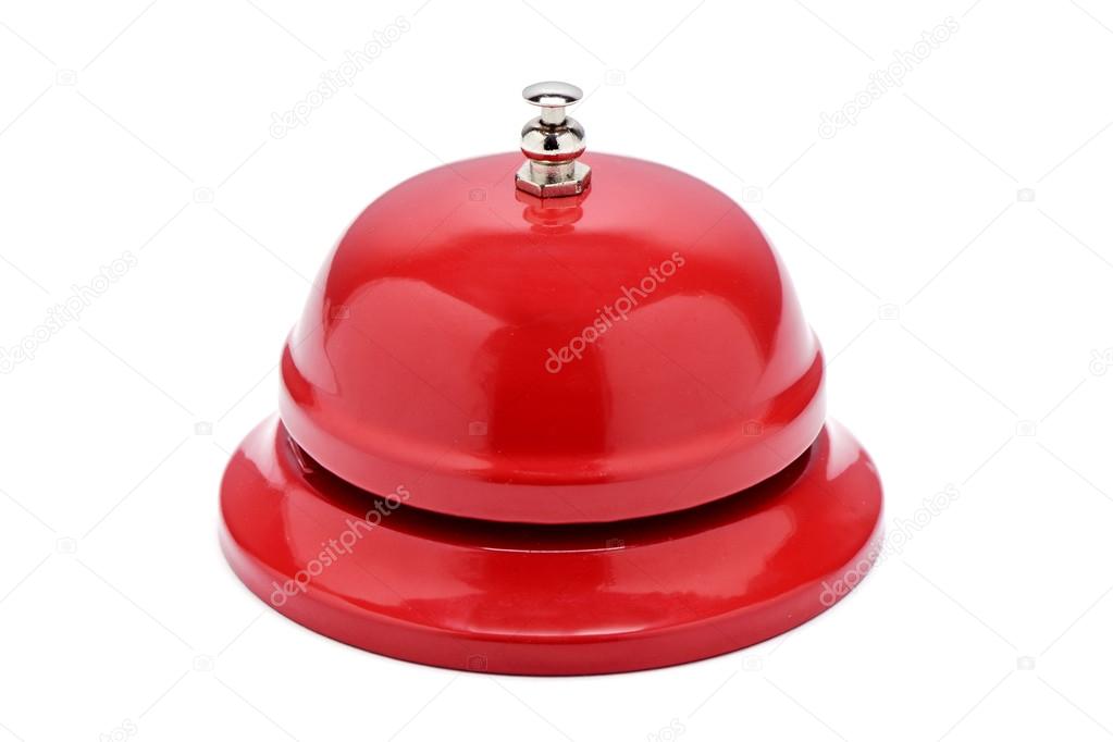 red hotel reception bell