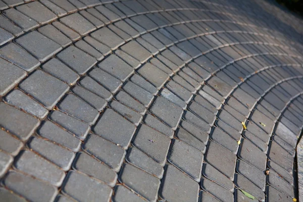 Curved block paving — Stock Photo, Image