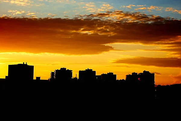 Odessa Abend Stadtbild von einem hohen Stock auf der Außenseite Stockbild