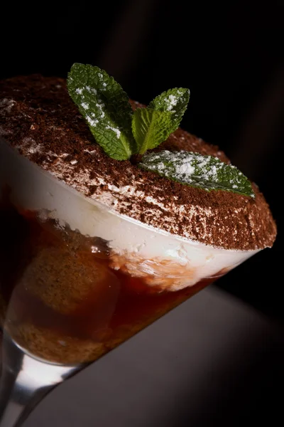 Tiramisu in a glass — Stock Photo, Image