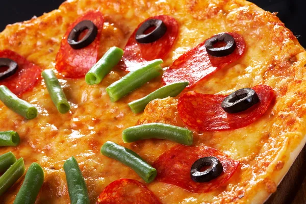 Pizza salam İtalyanca — Stok fotoğraf