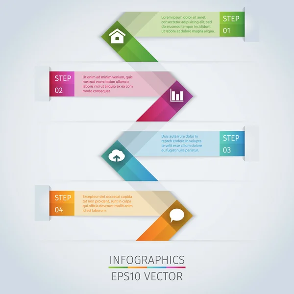 Modèle d'infographie moderne — Image vectorielle