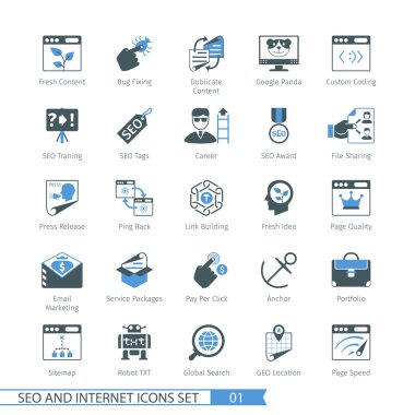 01 SEO Icons set