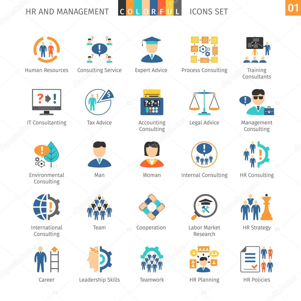 Human Resources Flat Set 01