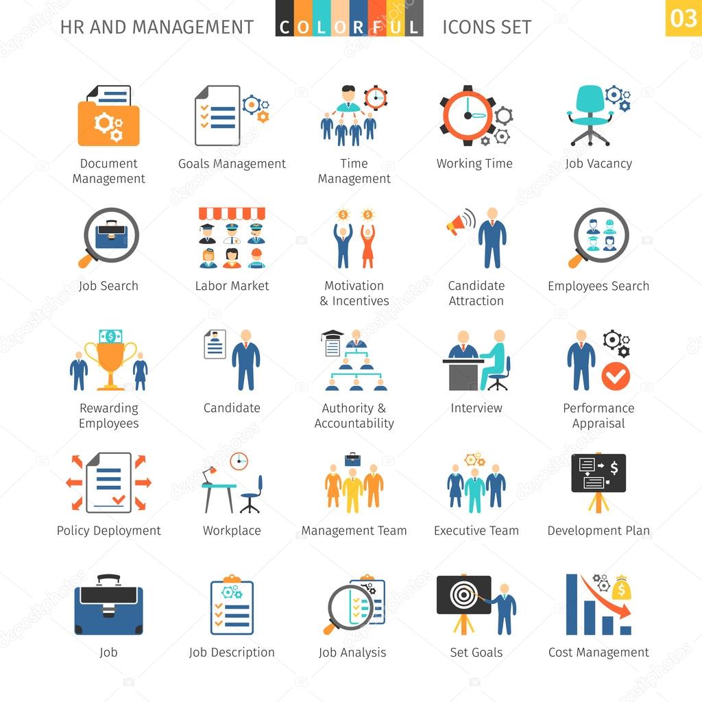 Human Resources Flat Set 03