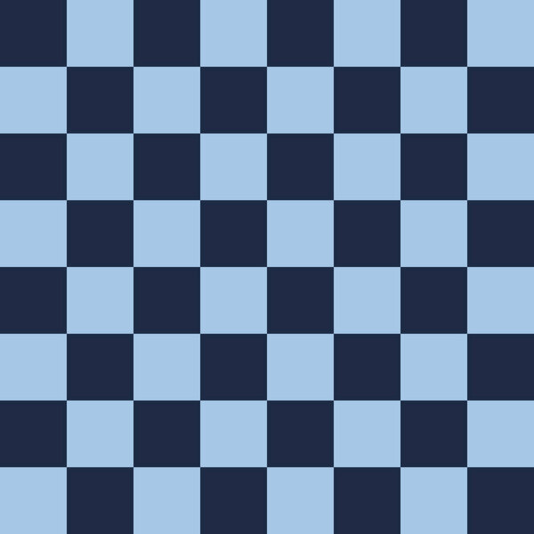 Seamless Checkerboard Pattern Geometric Chessboard Background Texture Navy and Light Blue